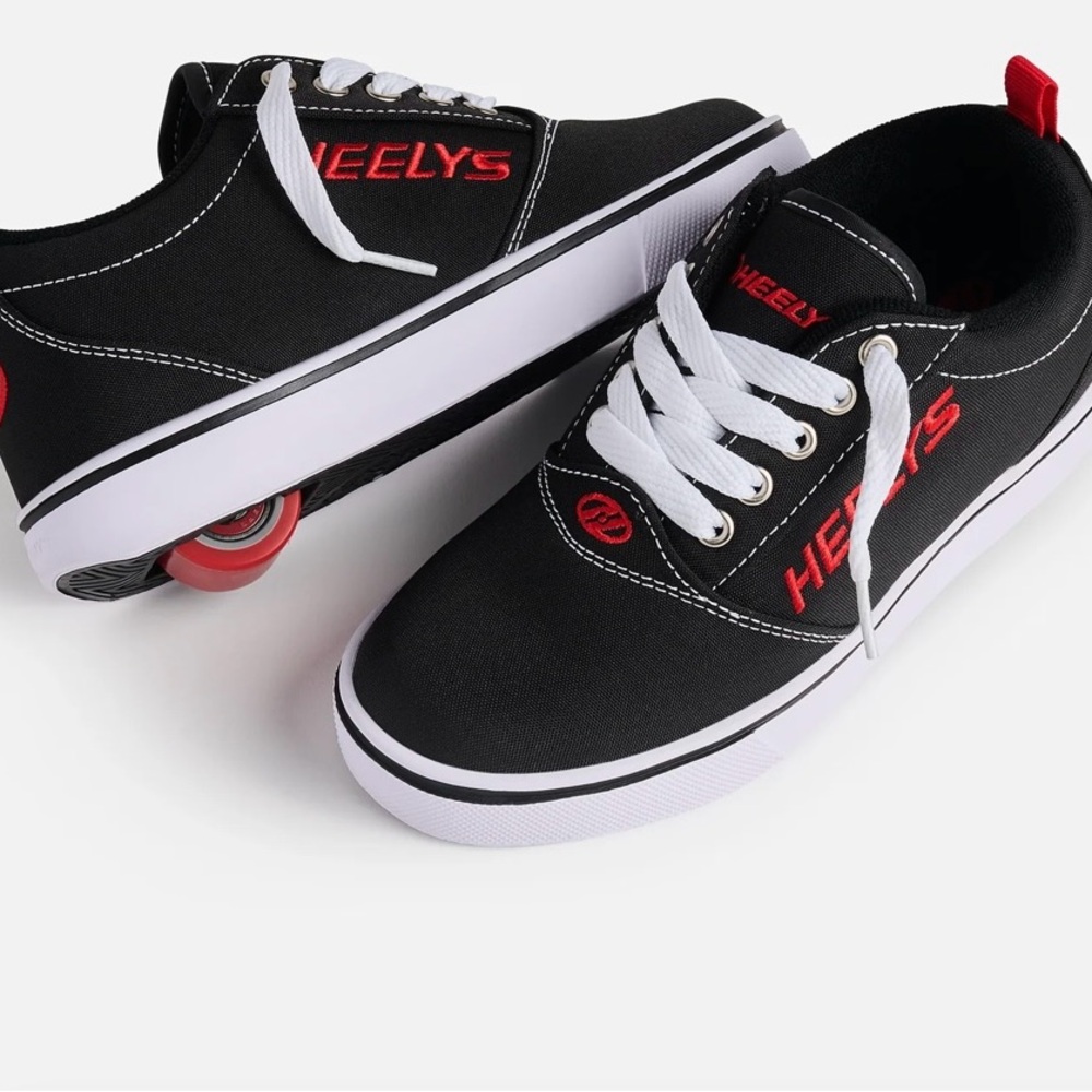 Heelys Black and Red Kids Sneakers with Wheels
